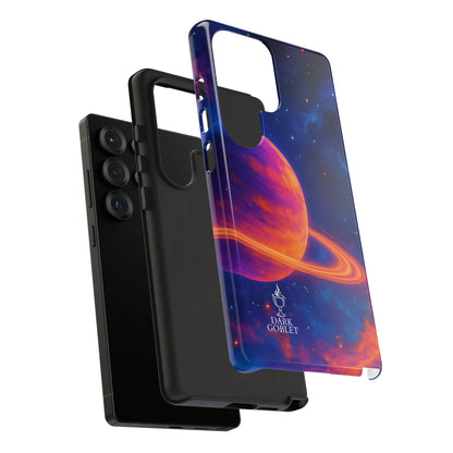 Galaxy Planet Nebula Tough Phone Case — Vibrant Saturn Like Design Tough Case