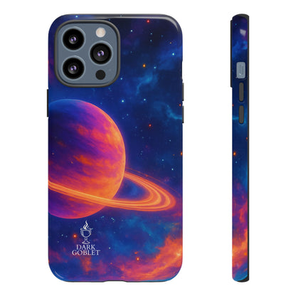 Galaxy Planet Nebula Tough Phone Case — Vibrant Saturn Like Design Tough Case