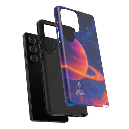 Galaxy Planet Nebula Tough Phone Case — Vibrant Saturn Like Design Tough Case