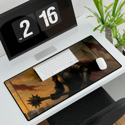 The Fighter Fantasy Desk Mat — Medieval Knight Gaming/Work Mousepad Male