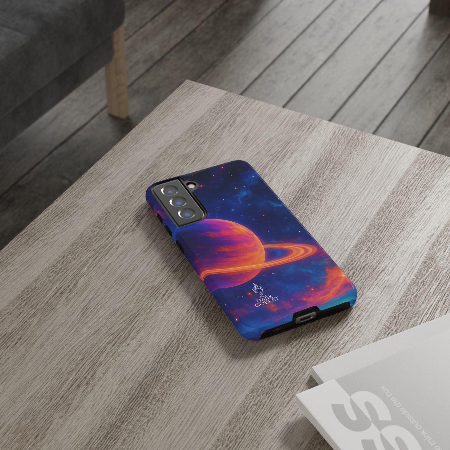 Galaxy Planet Nebula Tough Phone Case — Vibrant Saturn Like Design Tough Case
