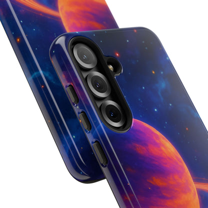Galaxy Planet Nebula Tough Phone Case — Vibrant Saturn Like Design Tough Case