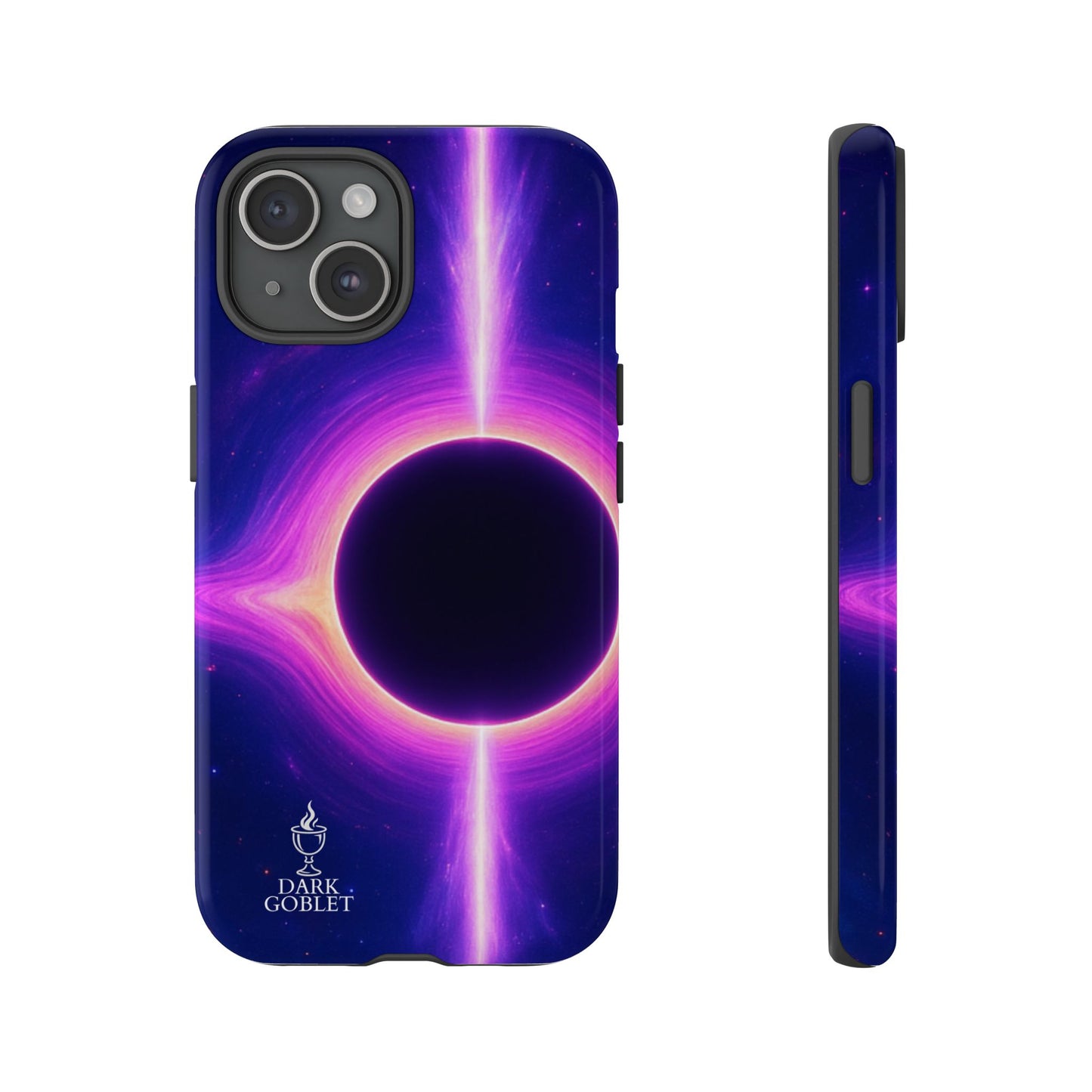 Galaxy Black Hole Tough Phone Case — Neon Space Black Hole Design