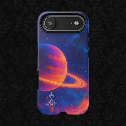 Galaxy Planet Nebula Tough Phone Case — Vibrant Saturn Like Design Tough Case