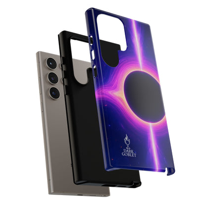 Galaxy Black Hole Tough Phone Case — Neon Space Black Hole Design