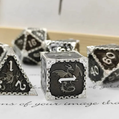 Metal Polyhedral Dice Set