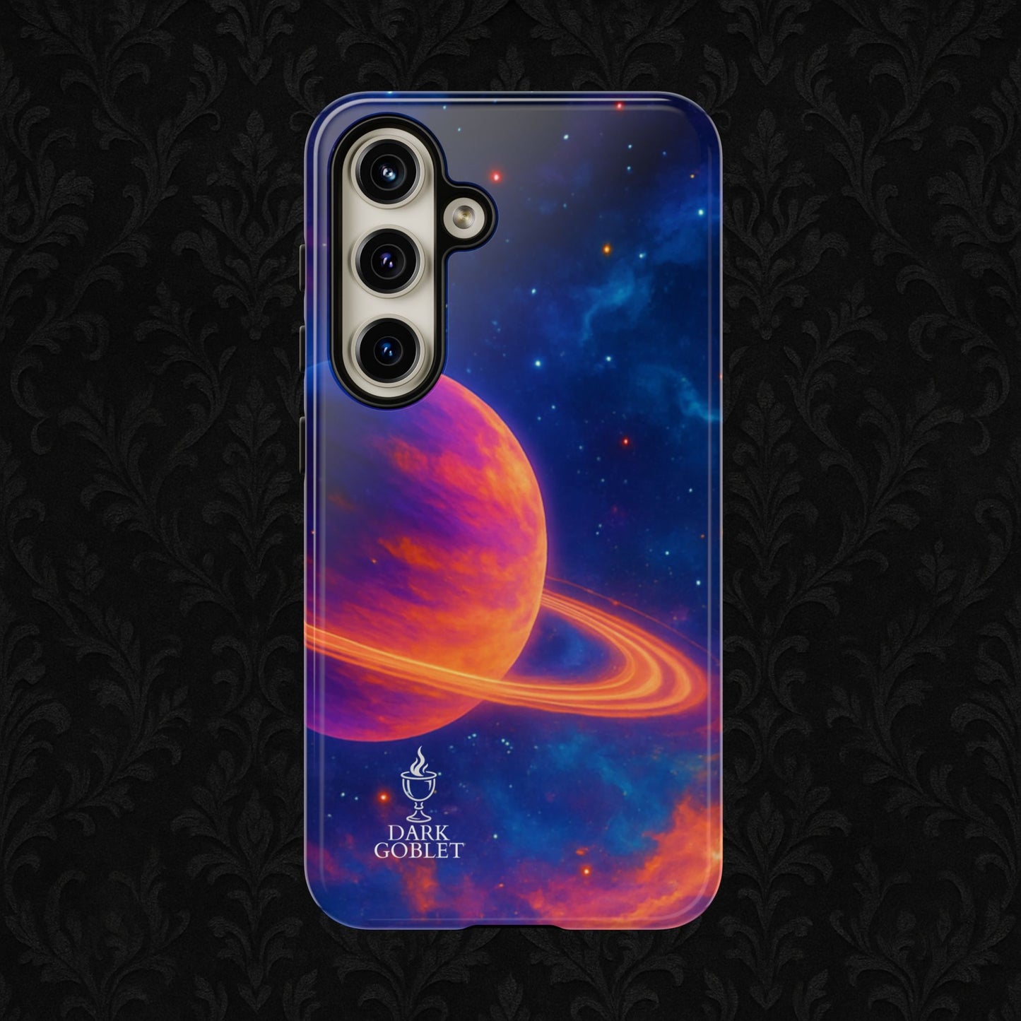Galaxy Planet Nebula Tough Phone Case — Vibrant Saturn Like Design Tough Case
