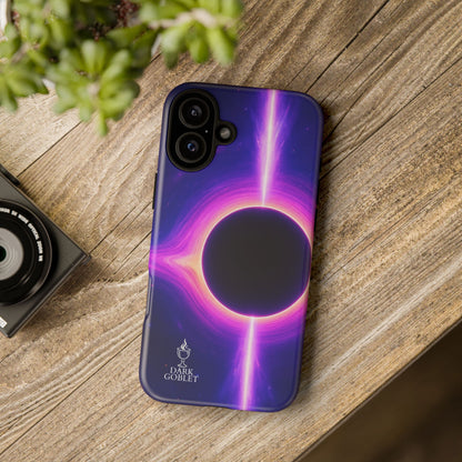 Galaxy Black Hole Tough Phone Case — Neon Space Black Hole Design