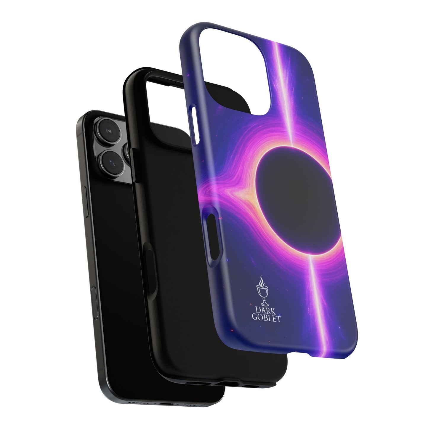 Galaxy Black Hole Tough Phone Case — Neon Space Black Hole Design