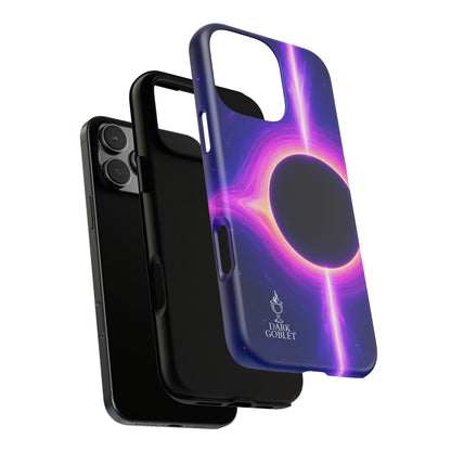 Galaxy Black Hole Tough Phone Case — Neon Space Black Hole Design