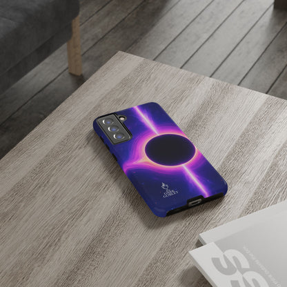Galaxy Black Hole Tough Phone Case — Neon Space Black Hole Design