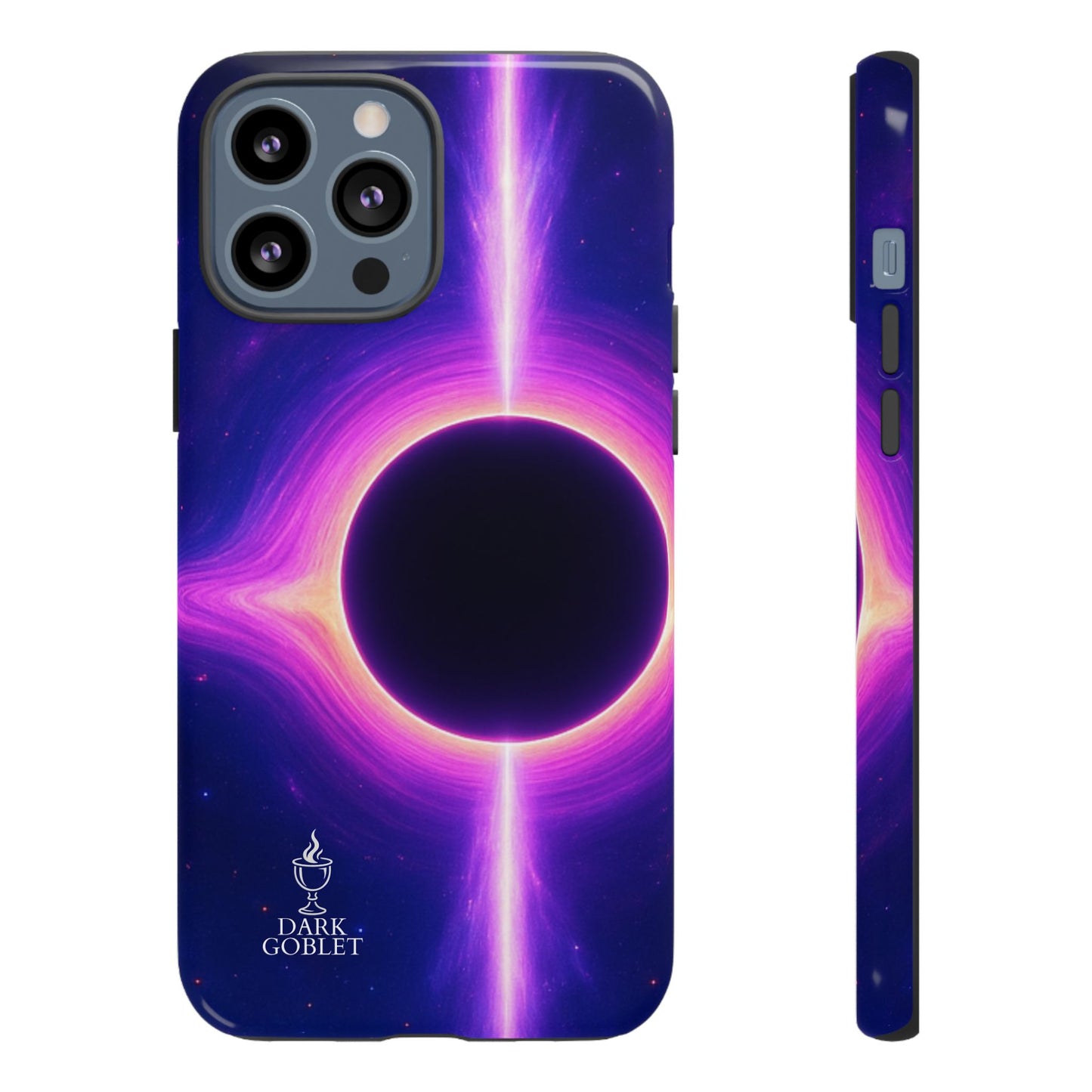 Galaxy Black Hole Tough Phone Case — Neon Space Black Hole Design