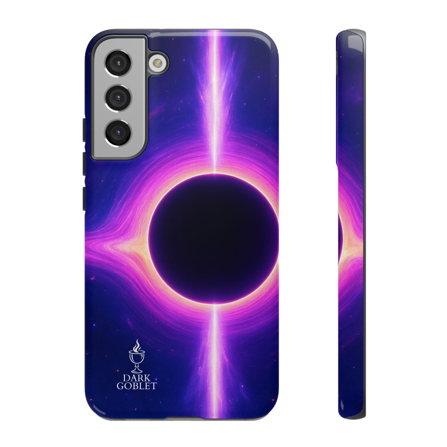 Galaxy Black Hole Tough Phone Case — Neon Space Black Hole Design