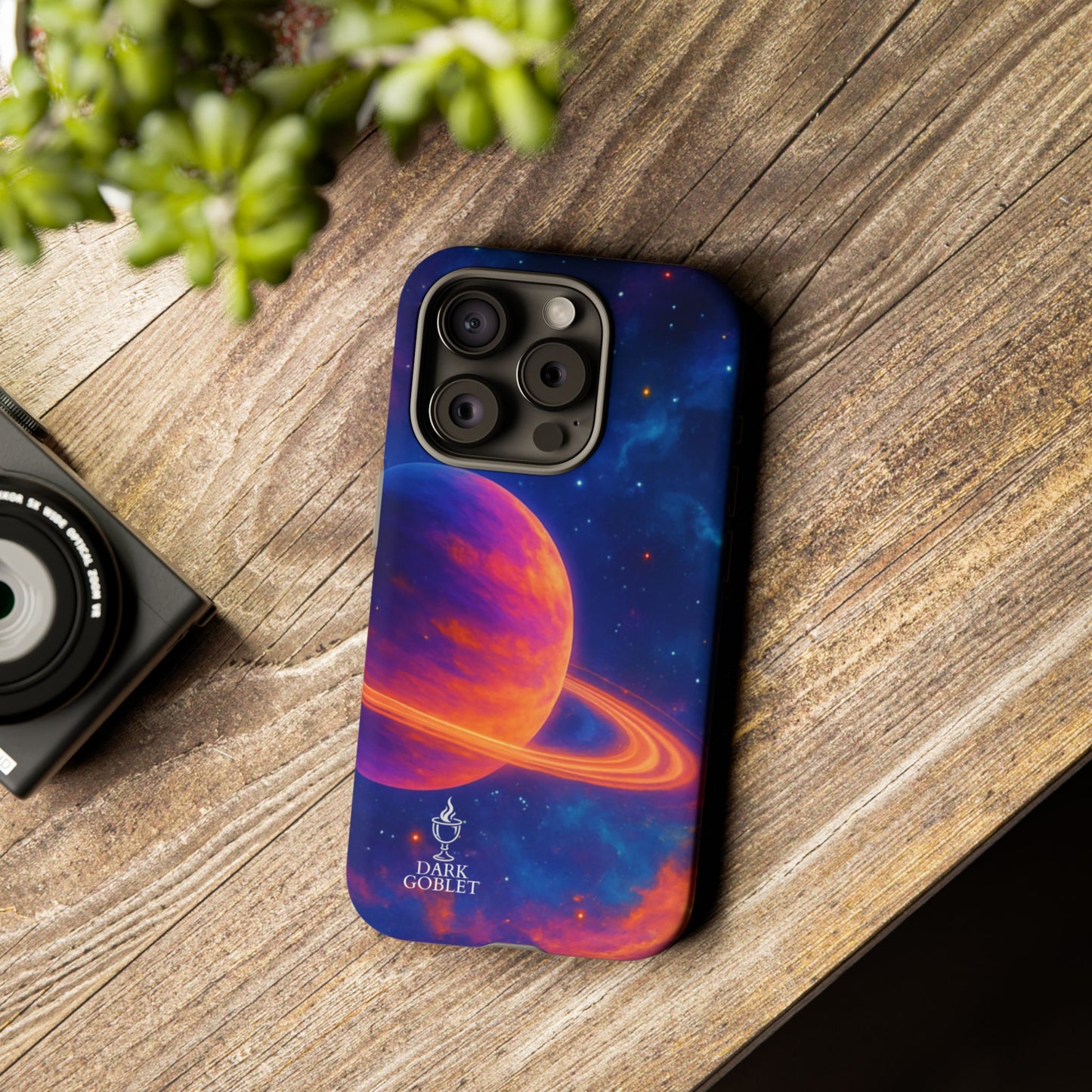 Galaxy Planet Nebula Tough Phone Case — Vibrant Saturn Like Design Tough Case