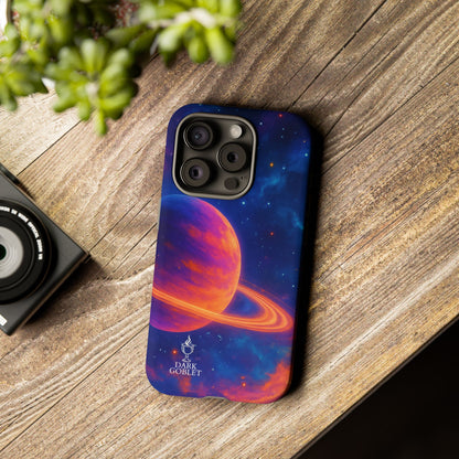 Galaxy Planet Nebula Tough Phone Case — Vibrant Saturn Like Design Tough Case
