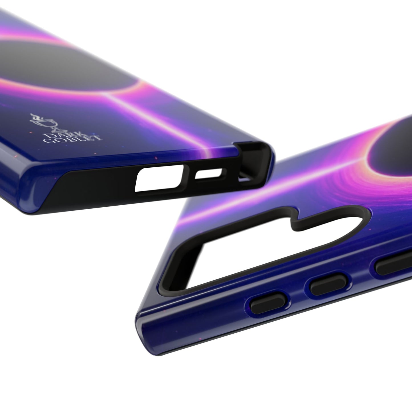 Galaxy Black Hole Tough Phone Case — Neon Space Black Hole Design