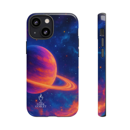 Galaxy Planet Nebula Tough Phone Case — Vibrant Saturn Like Design Tough Case