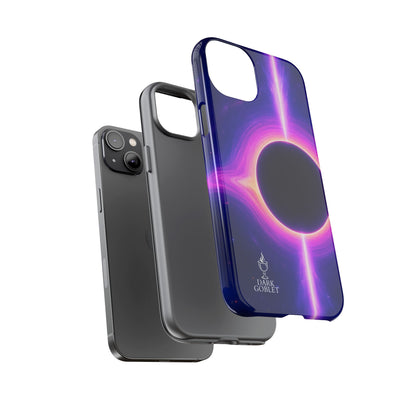 Galaxy Black Hole Tough Phone Case — Neon Space Black Hole Design