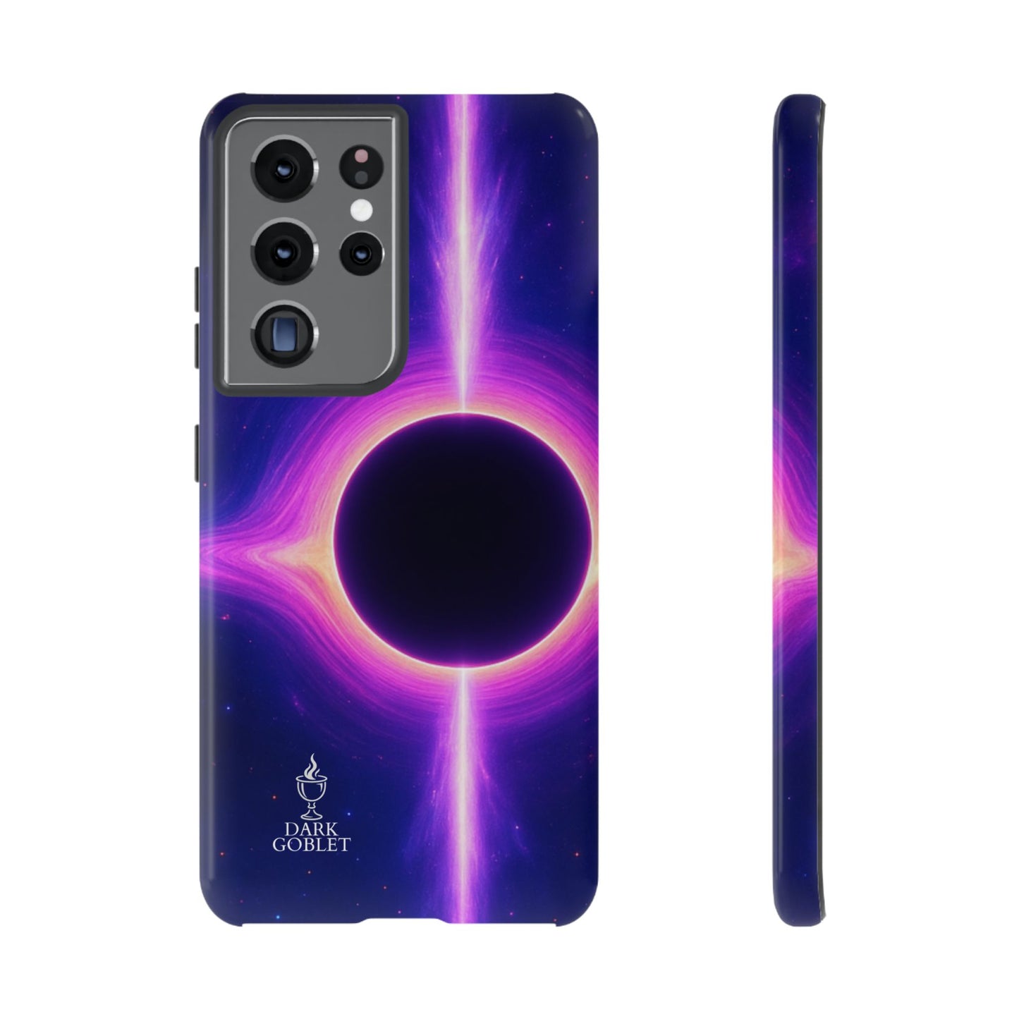Galaxy Black Hole Tough Phone Case — Neon Space Black Hole Design