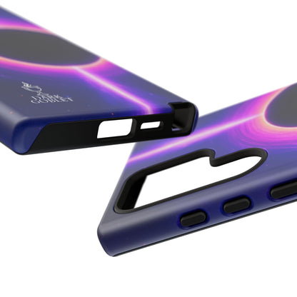 Galaxy Black Hole Tough Phone Case — Neon Space Black Hole Design