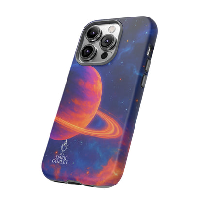 Galaxy Planet Nebula Tough Phone Case — Vibrant Saturn Like Design Tough Case