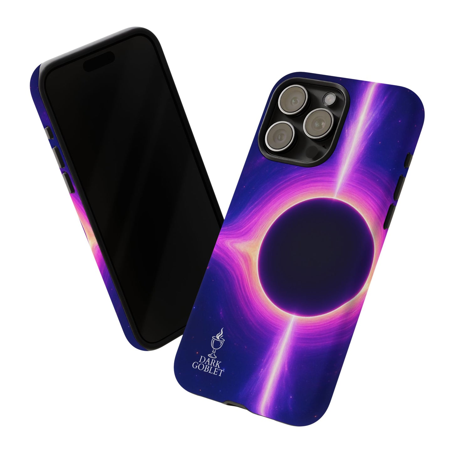 Galaxy Black Hole Tough Phone Case — Neon Space Black Hole Design