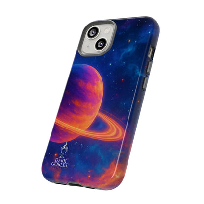 Galaxy Planet Nebula Tough Phone Case — Vibrant Saturn Like Design Tough Case