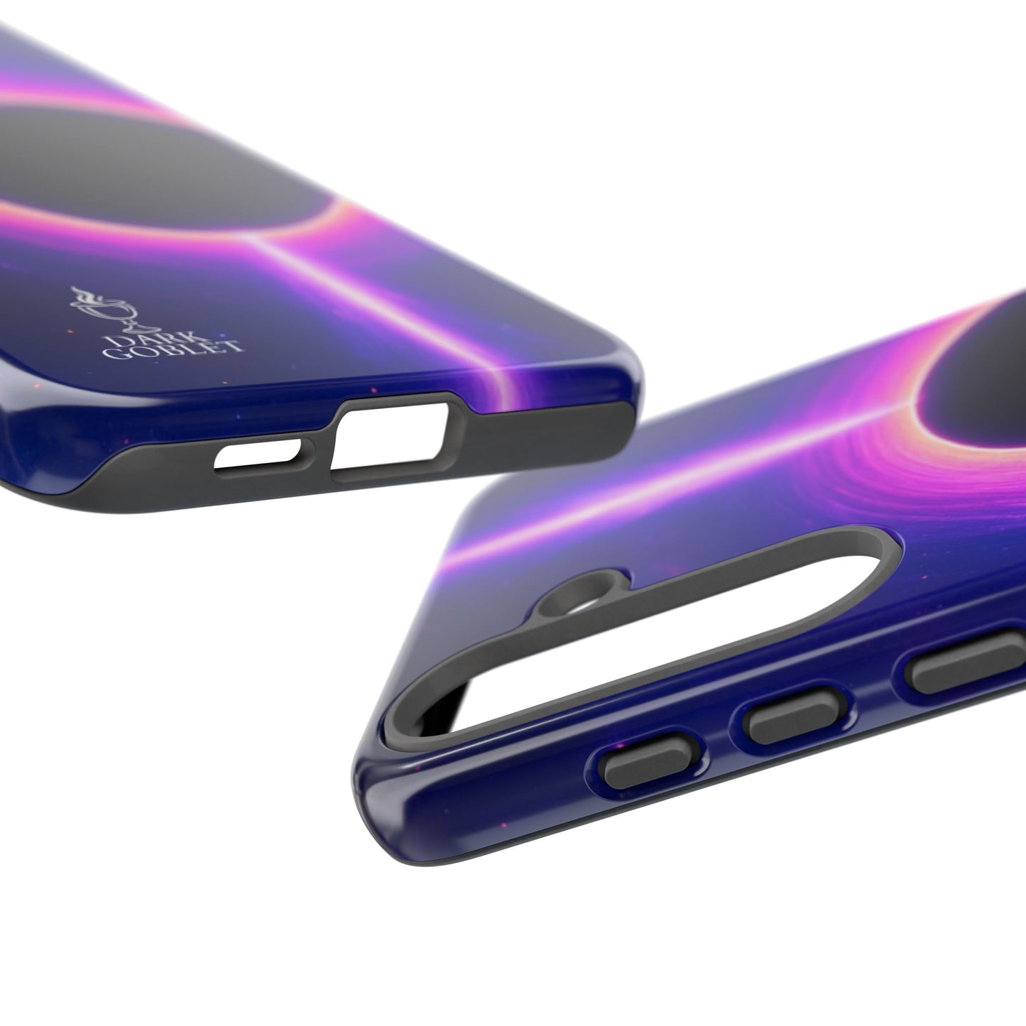 Galaxy Black Hole Tough Phone Case — Neon Space Black Hole Design