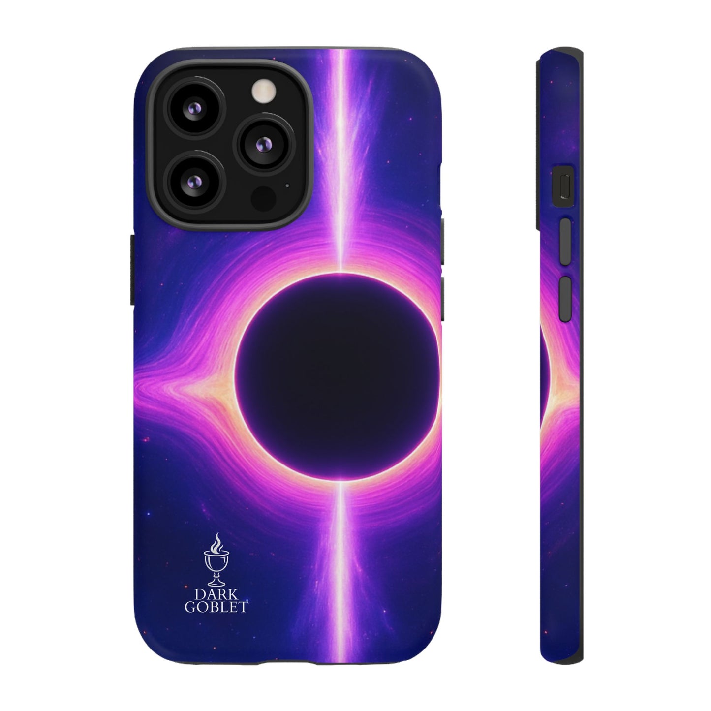 Galaxy Black Hole Tough Phone Case — Neon Space Black Hole Design