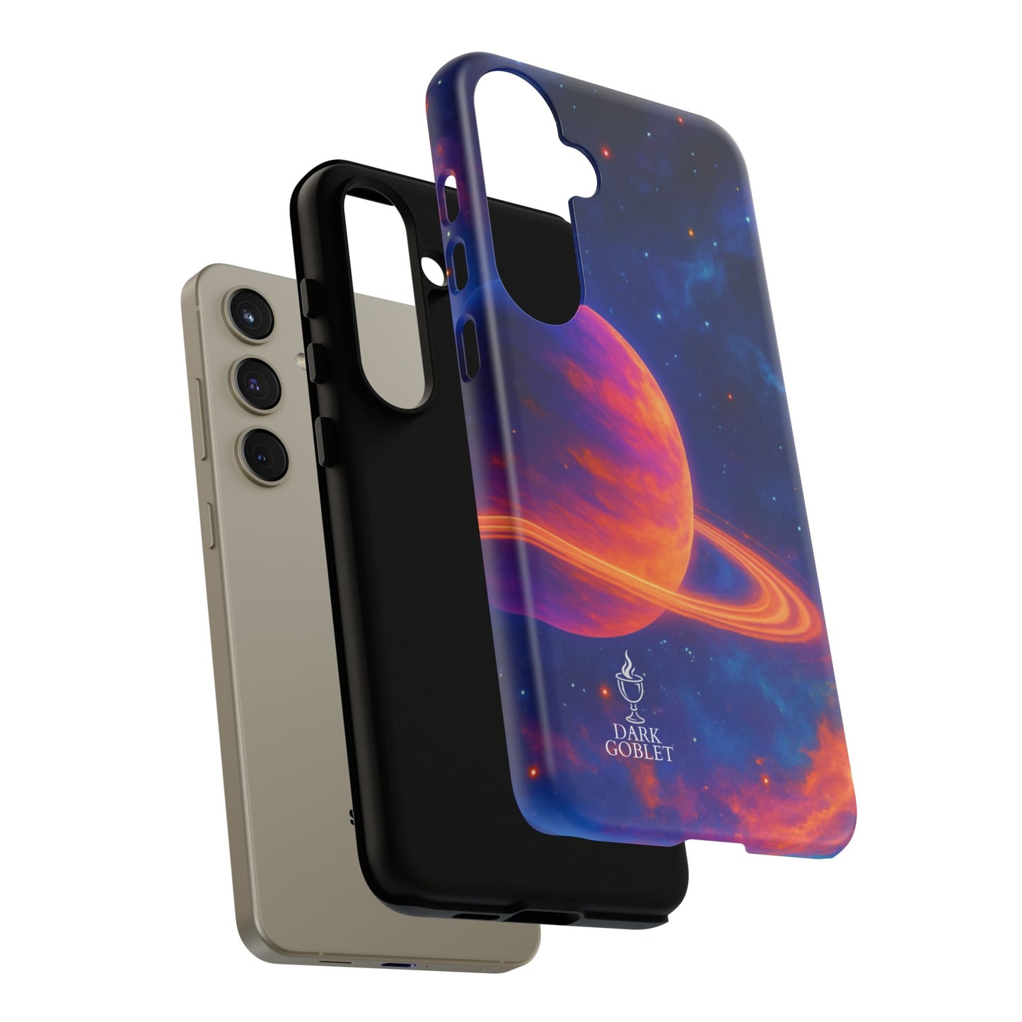 Galaxy Planet Nebula Tough Phone Case — Vibrant Saturn Like Design Tough Case