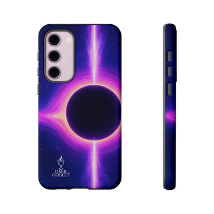 Galaxy Black Hole Tough Phone Case — Neon Space Black Hole Design