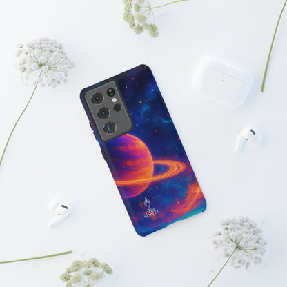 Galaxy Planet Nebula Tough Phone Case — Vibrant Saturn Like Design Tough Case