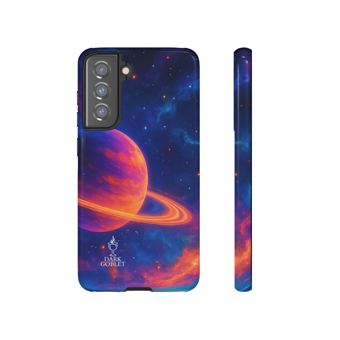 Galaxy Planet Nebula Tough Phone Case — Vibrant Saturn Like Design Tough Case