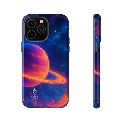 Galaxy Planet Nebula Tough Phone Case — Vibrant Saturn Like Design Tough Case