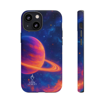 Galaxy Planet Nebula Tough Phone Case — Vibrant Saturn Like Design Tough Case