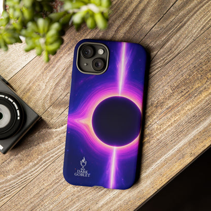 Galaxy Black Hole Tough Phone Case — Neon Space Black Hole Design