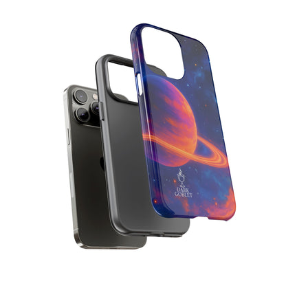 Galaxy Planet Nebula Tough Phone Case — Vibrant Saturn Like Design Tough Case