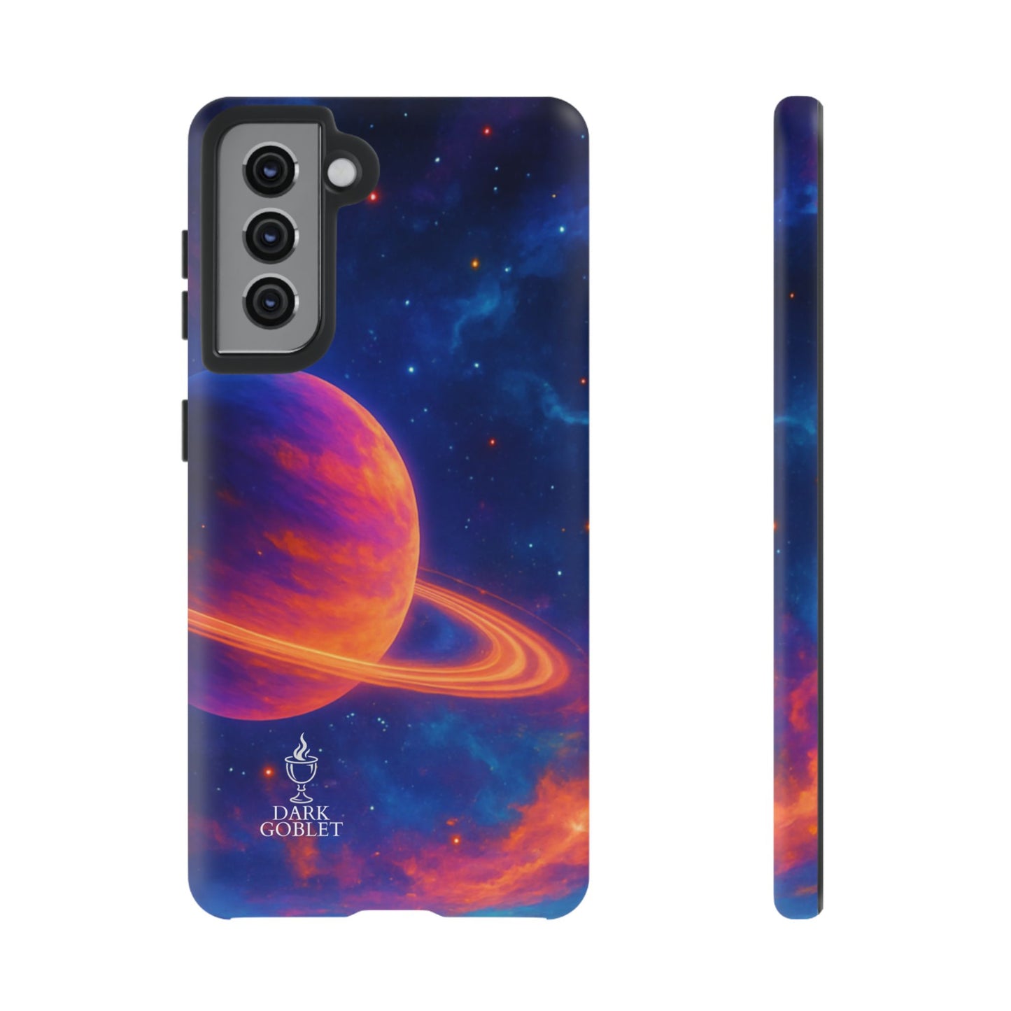 Galaxy Planet Nebula Tough Phone Case — Vibrant Saturn Like Design Tough Case