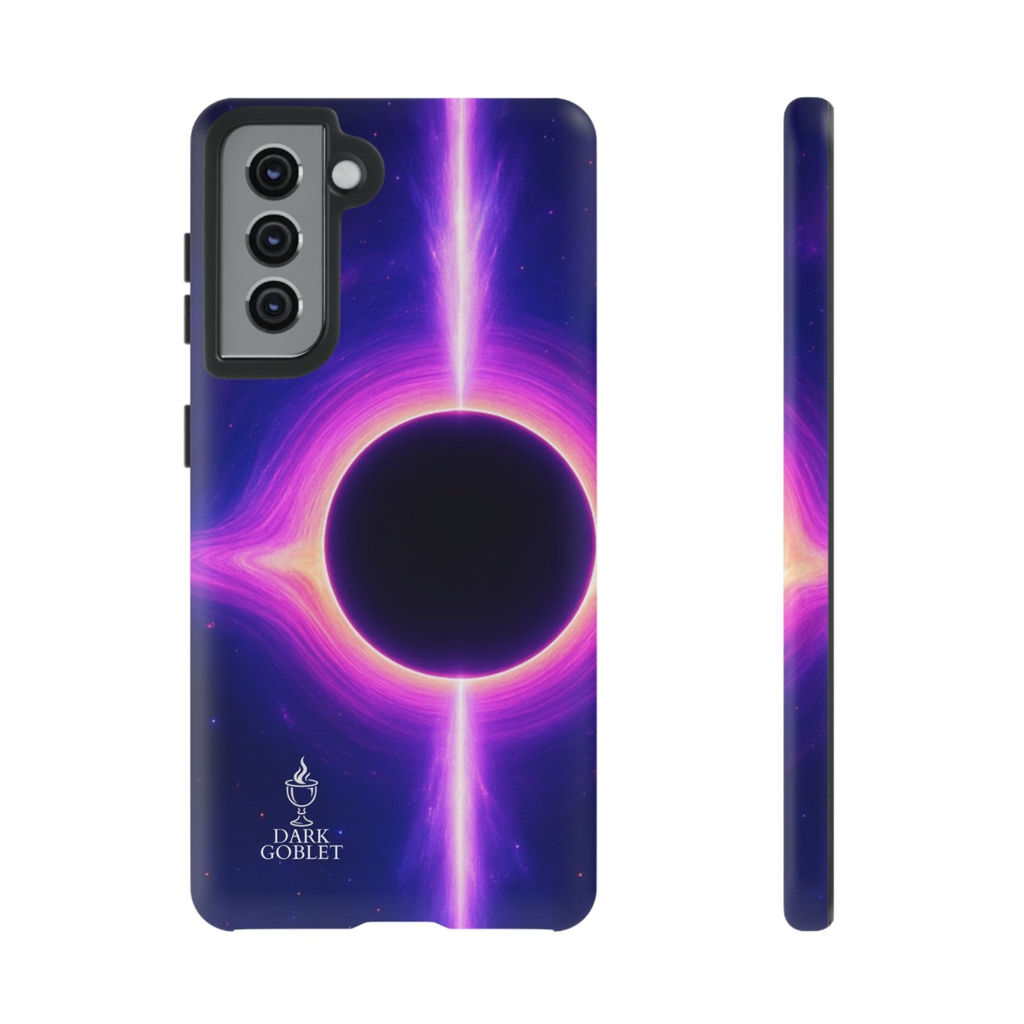 Galaxy Black Hole Tough Phone Case — Neon Space Black Hole Design