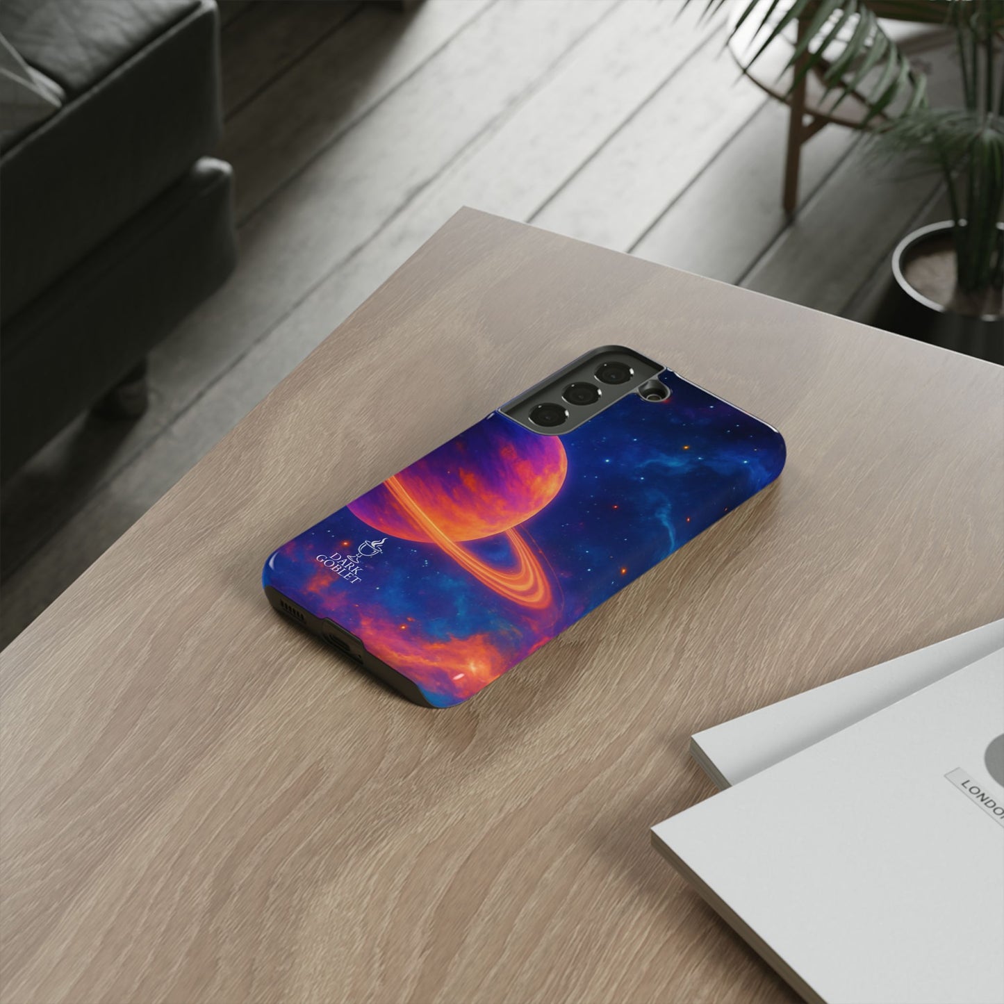 Galaxy Planet Nebula Tough Phone Case — Vibrant Saturn Like Design Tough Case
