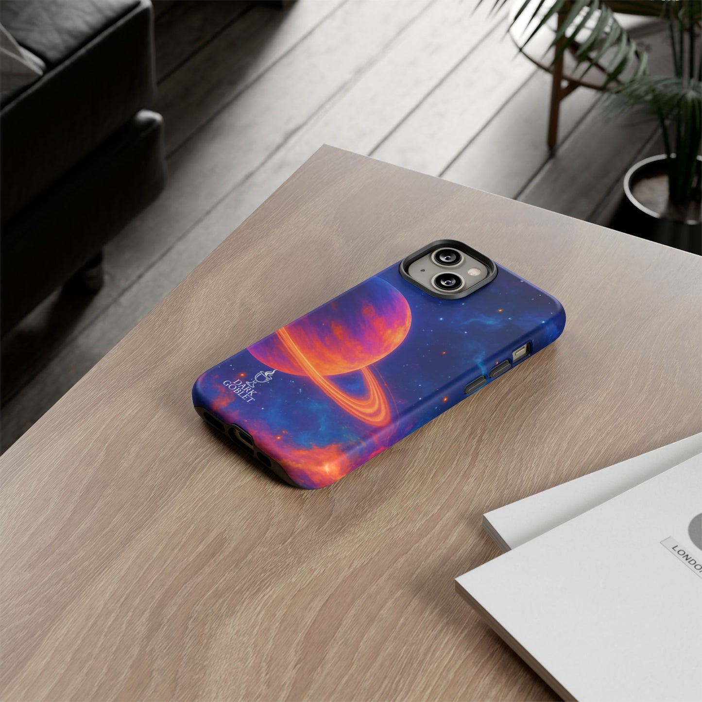 Galaxy Planet Nebula Tough Phone Case — Vibrant Saturn Like Design Tough Case