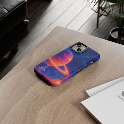Galaxy Planet Nebula Tough Phone Case — Vibrant Saturn Like Design Tough Case