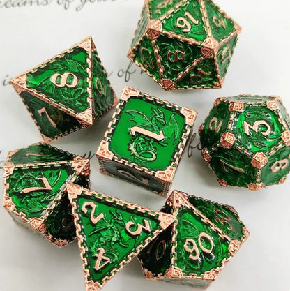 Metal Polyhedral Dice Set