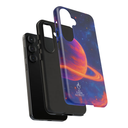 Galaxy Planet Nebula Tough Phone Case — Vibrant Saturn Like Design Tough Case