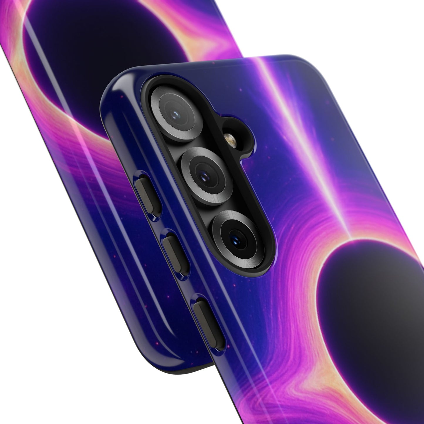 Galaxy Black Hole Tough Phone Case — Neon Space Black Hole Design