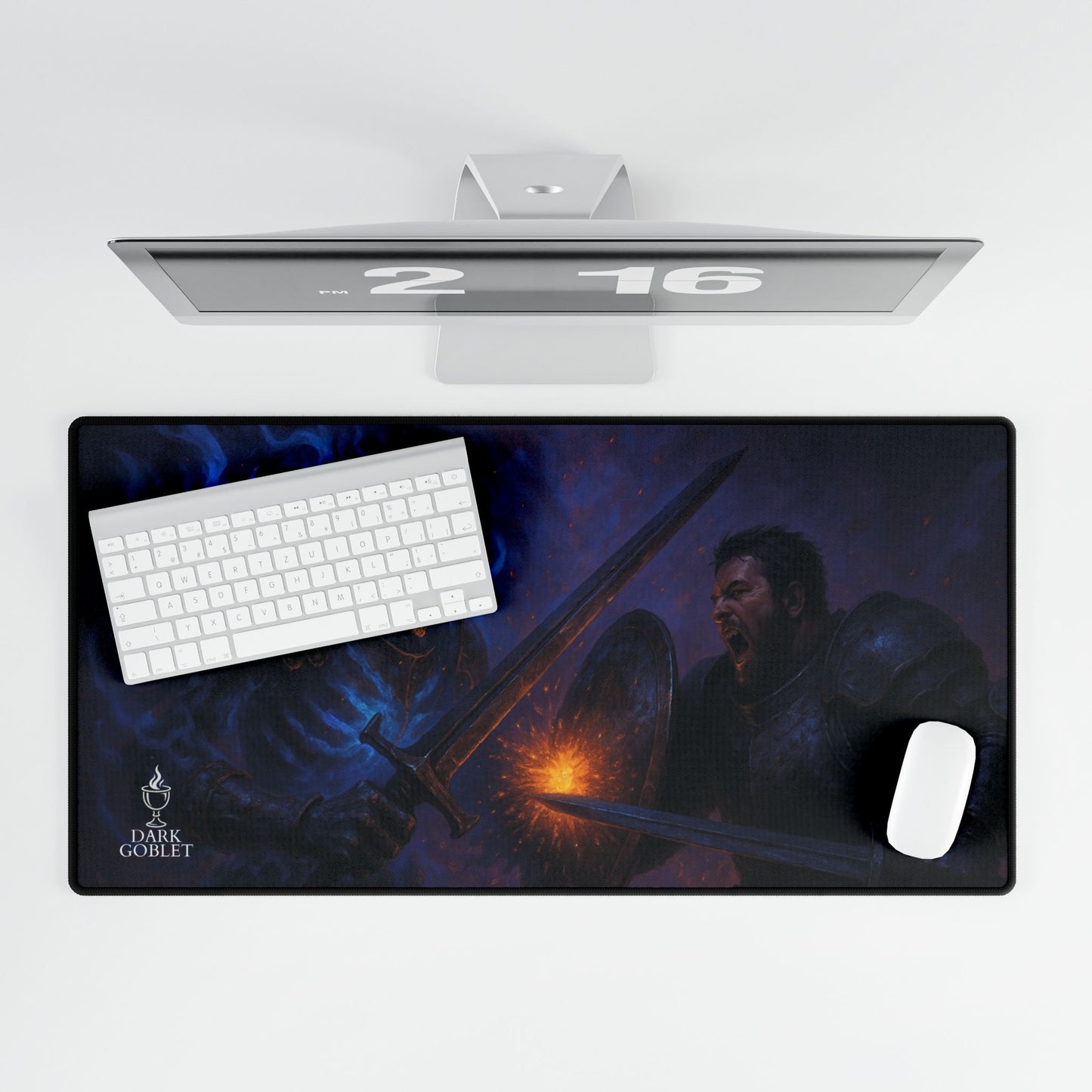 The Tank Fantasy Desk Mat — RPG Battle Art Mouse Pad Male