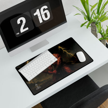 The Barbarian Fantasy Desk Mat — Epic Warrior Gaming Mouse Pad Male