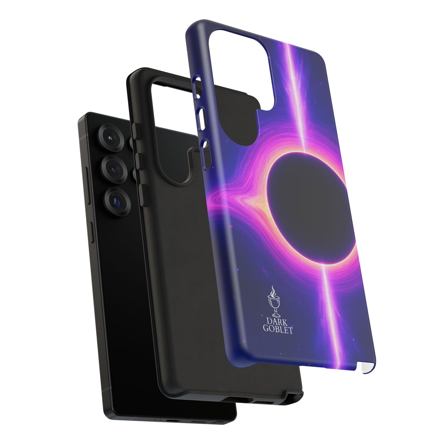 Galaxy Black Hole Tough Phone Case — Neon Space Black Hole Design