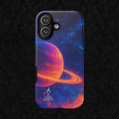 Galaxy Planet Nebula Tough Phone Case — Vibrant Saturn Like Design Tough Case