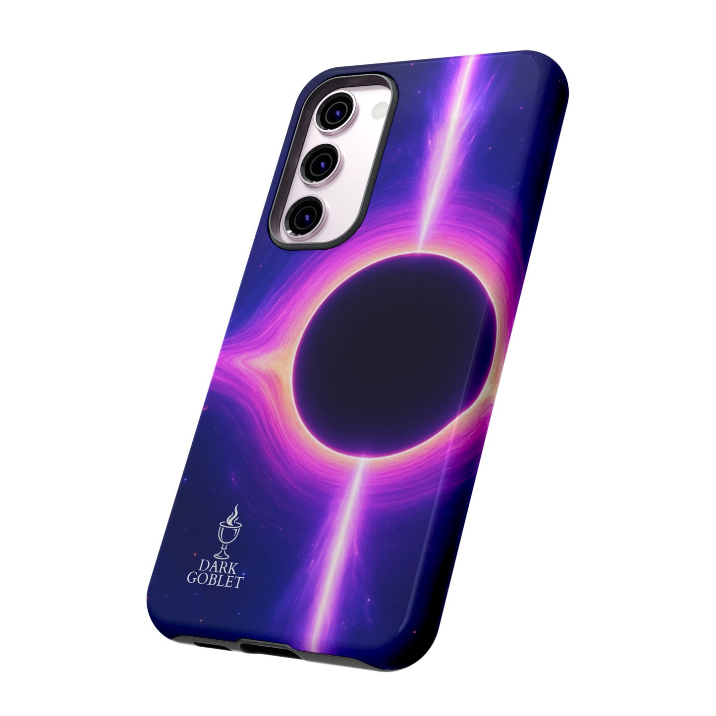 Galaxy Black Hole Tough Phone Case — Neon Space Black Hole Design